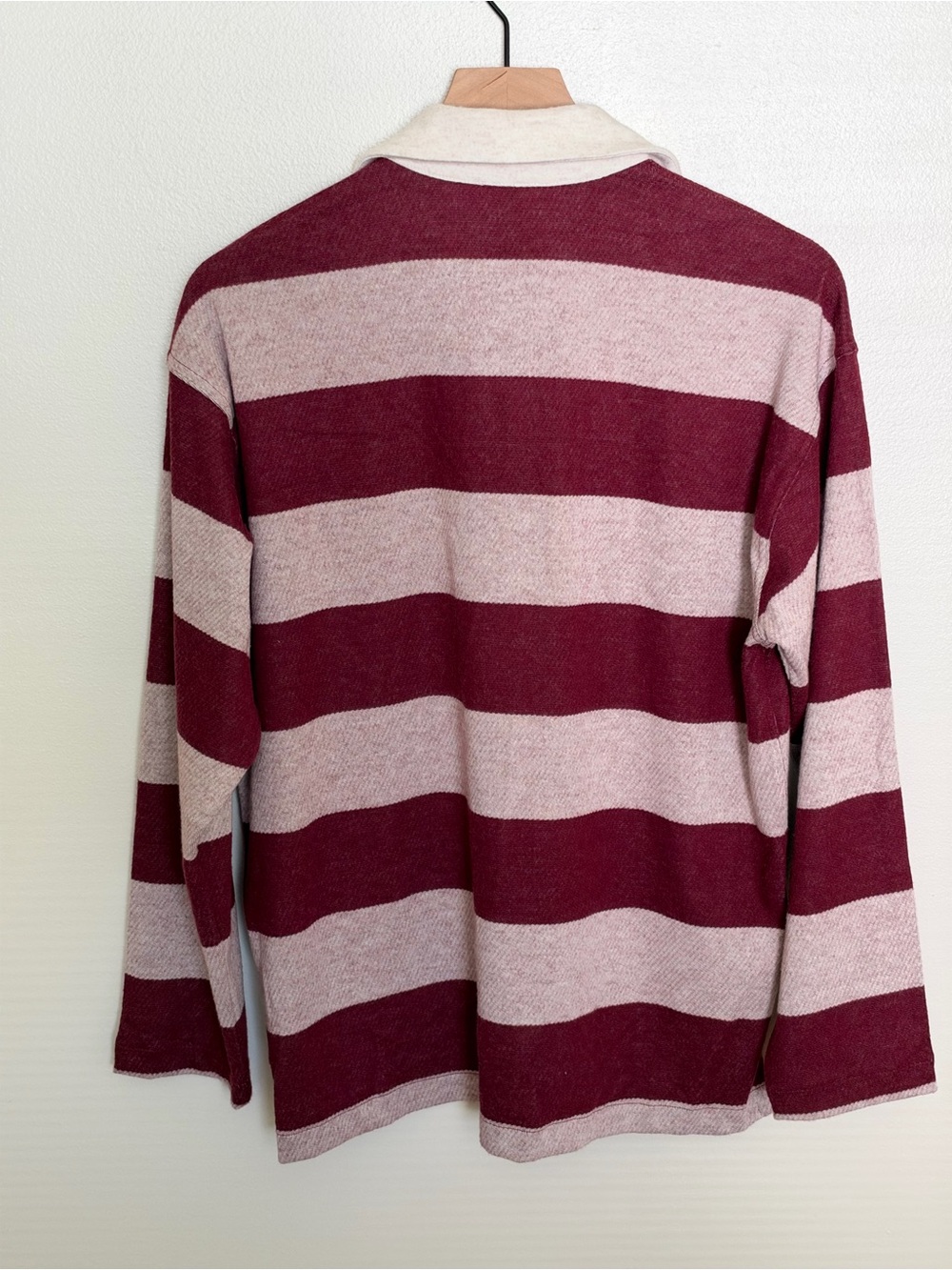 FAHERTY Legend Sweater Rugby Popover - Deep Red Rugby - Picture 7 of 13